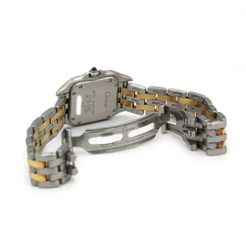 Montre Montre Or & Acier Panthère PM 2 rangs - CARTIER 58 Facettes 260022R