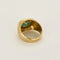 Bague 54 Bague dôme en or jaune et émeraude 58 Facettes TAR1358