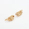 Boucles d'oreilles Clips d’oreilles feuille en or jaune 18k et diamants 58 Facettes