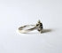 Bague 50 Bague pompadour saphir bleu et diamants en or blanc 18k 58 Facettes