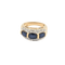 Bague 51.5 Bague en or jaune 18 carats avec saphirs et diamants 58 Facettes 30891