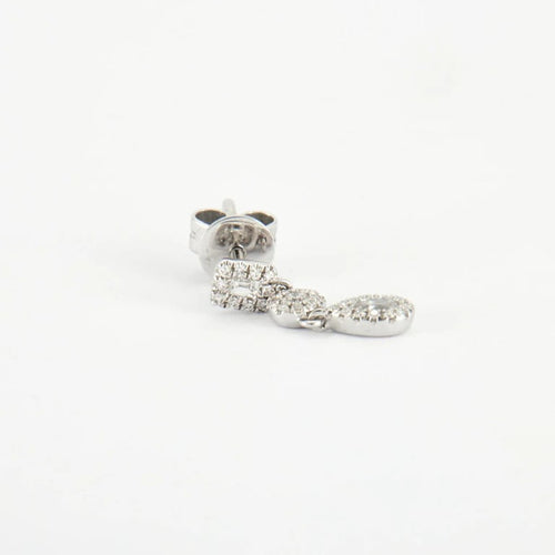 Boucles d'oreilles Boucles d'oreilles en Or blanc & diamants 58 Facettes
