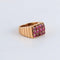 Bague 46 Bague Chevalière 12 Rubis 58 Facettes FM101