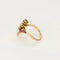 Bague 51 Bague aigrette or jaune, diamants et rubis 58 Facettes LAV1715