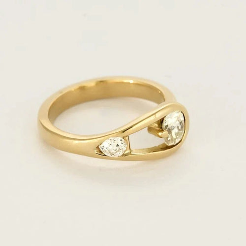 Bague 52.5 Bague en Or jaune 18k Diamant 58 Facettes DRE1847X2