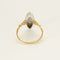 Bague 54 Bague marquise en or jaune, or blanc et diamants 58 Facettes COMP1392X2