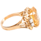 Bague 54 Bague citrine et ses 4 diamants 58 Facettes