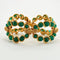 Boucles d'oreilles BOUCHERON - Demie-parure Or Jaune et Chrysoprases 58 Facettes