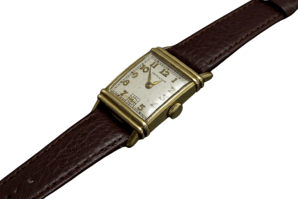 Montre Hamilton Lester - Montre bracelet rectangulaire vers 1941 58 Facettes
