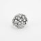 Bague 48 Bague or blanc sertie de diamants naturels 58 Facettes