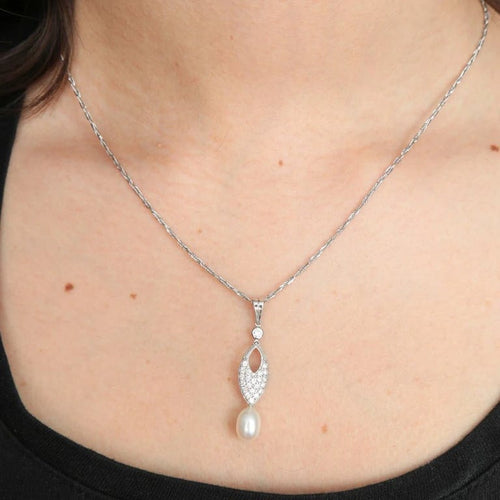 Collier Collier Perle Diamants 58 Facettes