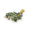 Broche Broche Arbre - Or jaune, Diamants & Emeraudes 58 Facettes 250416R