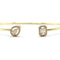 Bracelet Jonc "toi & moi" or jaune pavage diamants 58 Facettes