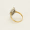 Bague 57 Bague marquise en or blanc, or jaune et diamants 58 Facettes MONTG0047