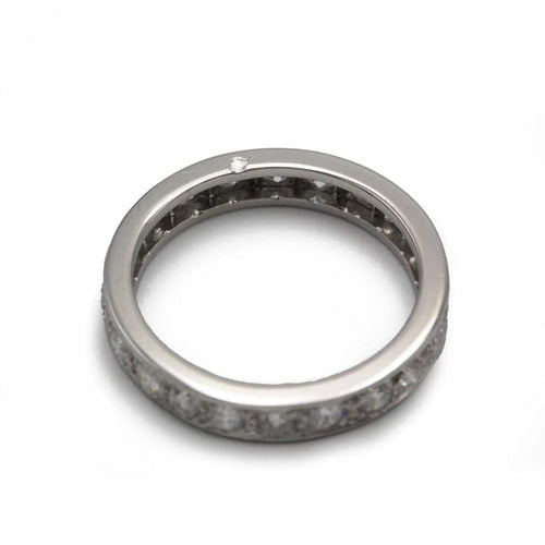 Bague 52 Alliance - Platine & diamants 58 Facettes 250252R