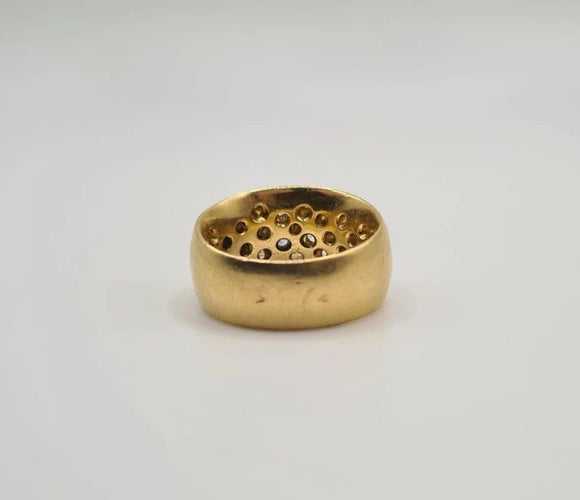 Bague 59 Bague Or jaune Diamants 58 Facettes