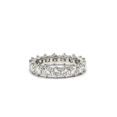 Bague 52 Alliance Américaine - Or blanc & Diamants 58 Facettes 250033SP