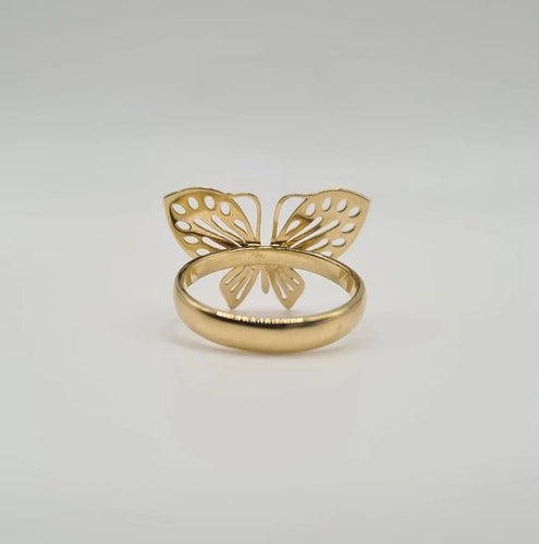 Bague 52.5 Bague papillon or jaune 58 Facettes