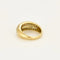 Bague 55 Bague - Bague bandeau en or jaune 18k et diamants 58 Facettes BG10