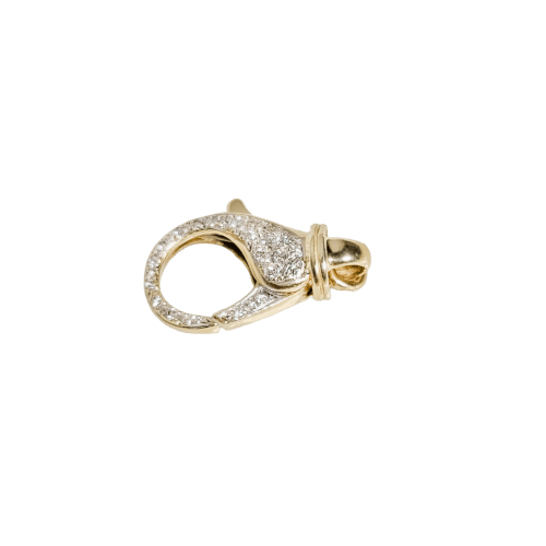 Collier Fermoir de collier en or jaune 14 carats et diamants 58 Facettes 2795