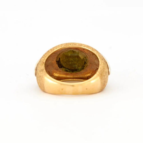 Bague 53 Bague Jonc Or jaune Péridot 58 Facettes 4886