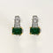 Boucles d'oreilles Boucles d'oreilles en or jaune et or gris,  Emeraudes 58 Facettes B250424