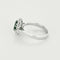 Bague 54 Bague marguerite en or gris 18k et diamants, émeraude ovale 58 Facettes BA519