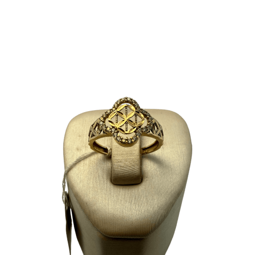Bague 54.5 Bague fleur de vie ajourée en or jaune 18 carats, 2,34 g 58 Facettes 250046