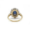 Bague 51 Bague - Or, Platine, Diamants & Saphir 58 Facettes 250303R