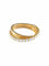 Bague 54 Alliance demi-tour entrelacée en or jaune et diamants 58 Facettes 402 50014
