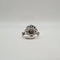 Bague 56 Bague fleur platine diamants 58 Facettes