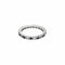 Bague 53 Alliance américaine or gris, diamants et saphirs 58 Facettes NAR0073