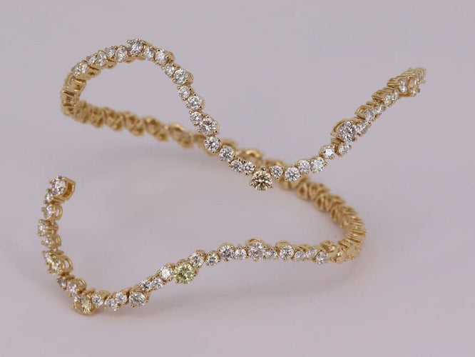Bracelet Bracelet Or jaune Diamants 58 Facettes P690