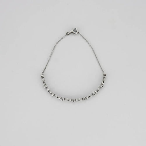Bracelet Bracelet or blanc diamants 58 Facettes