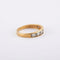 Bague 54 / Jaune / Or 750 Demi-alliance 6 Diamants 58 Facettes 220109R
