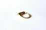 Bague 53 Bague moderniste en or jaune 18k et diamants 58 Facettes