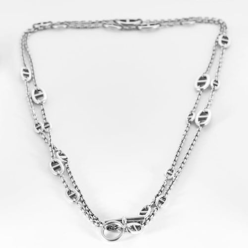 Collier Hermès - Farandole - Sautoir en argent 58 Facettes 58FC30-4