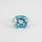 Bague 54 Bague en or blanc, topaze et diamants 58 Facettes