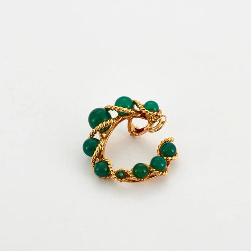 Boucles d'oreilles BOUCHERON - Demie-parure Or Jaune et Chrysoprases 58 Facettes