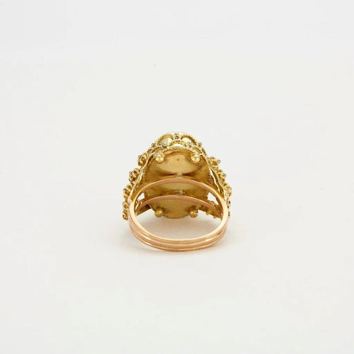 Bague 58.5 Bague Or jaune Lapis-lazuli 58 Facettes