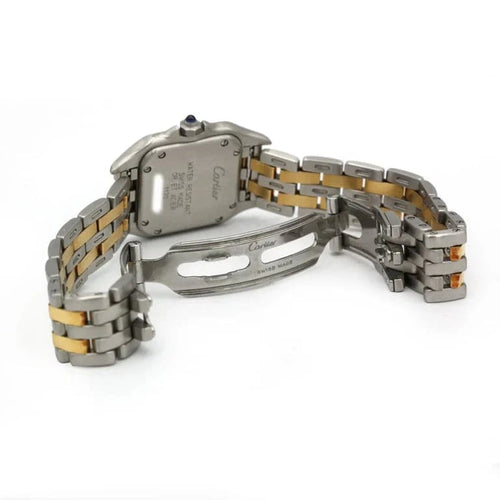 Montre Montre Or & Acier Panthère PM 2 rangs - CARTIER 58 Facettes 260022R