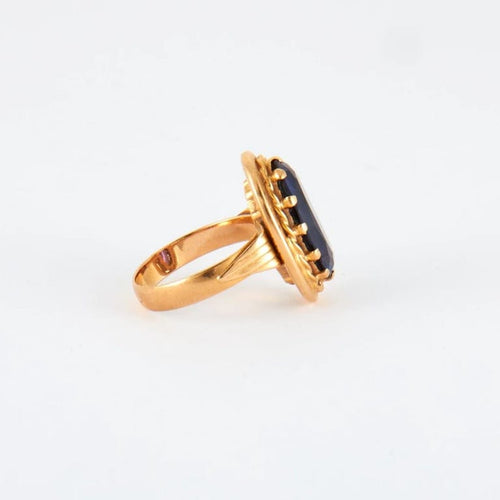 Bague 52 Bague Or jaune Améthyste 58 Facettes