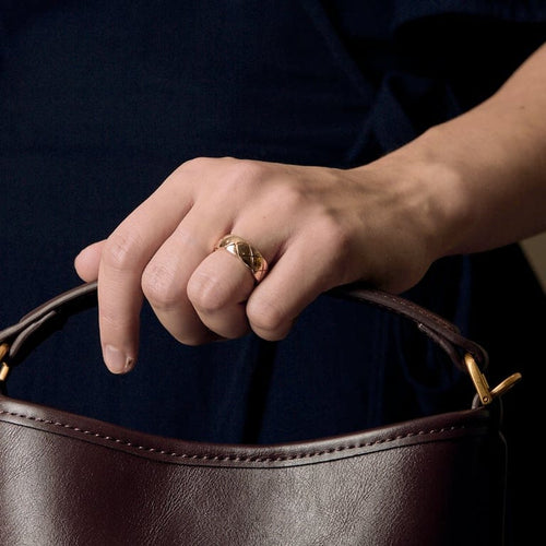 Bague 52 Chanel Bague Coco Crush en or beige 58 Facettes HOU5833