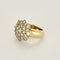 Bague 51.5 Bague fleur en or jaune et diamants 58 Facettes LIS2771