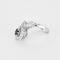 Bague 52.5 Bague aigrette en or blanc 18k et diamants, saphir 0,50 ct 58 Facettes BA31
