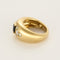 Bague 45 Bague jonc en or jaune, saphir et diamants 58 Facettes VER0159