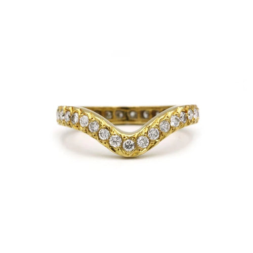 Bague 53 Alliance Or & Diamants - A. A. Mouchet 58 Facettes 250061R