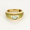 Bague 52 Bague jonc en Or jaune 18k ornée d'une topaze 58 Facettes SMA0406X2