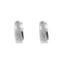 Paire d'anneaux d'oreilles en or blanc et diamants 58 Facettes ALE5012X2