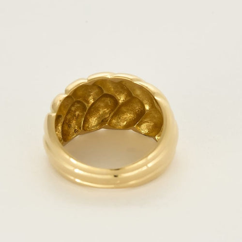 Bague 55 Bague en Or jaune tressé 58 Facettes SENS2452X4